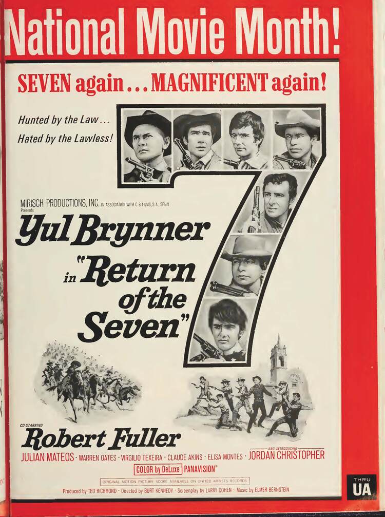 RETURN OF THE SEVEN BOX OFFICE USA 1966