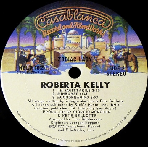 Roberta Kelly : Album " Zodiac Lady " Casablanca Records NBLP 7069 [ US ]