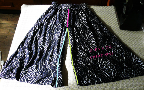 Transformer une jupe longue en pantalon palazzo (ou jupe culotte)