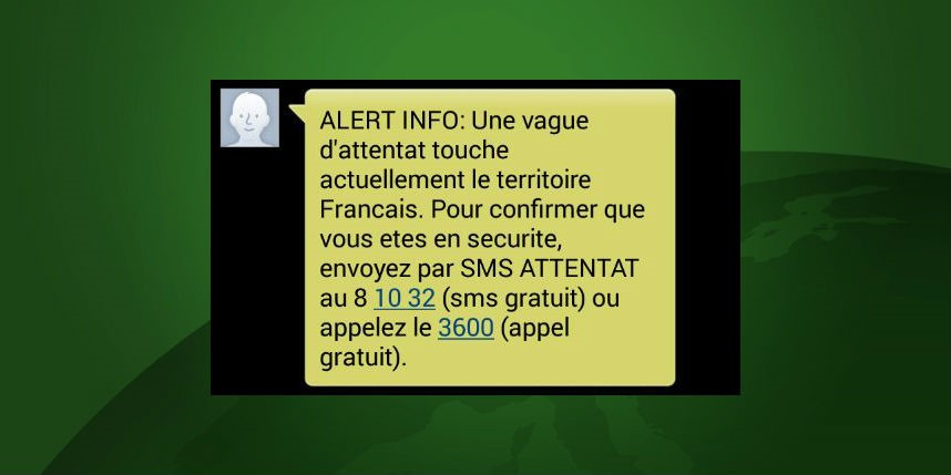 Escroquerie : la fausse alerte attentat par SMS et par téléphone ... Escroquerie : la fausse alerte attentat par SMS et par téléphone ...