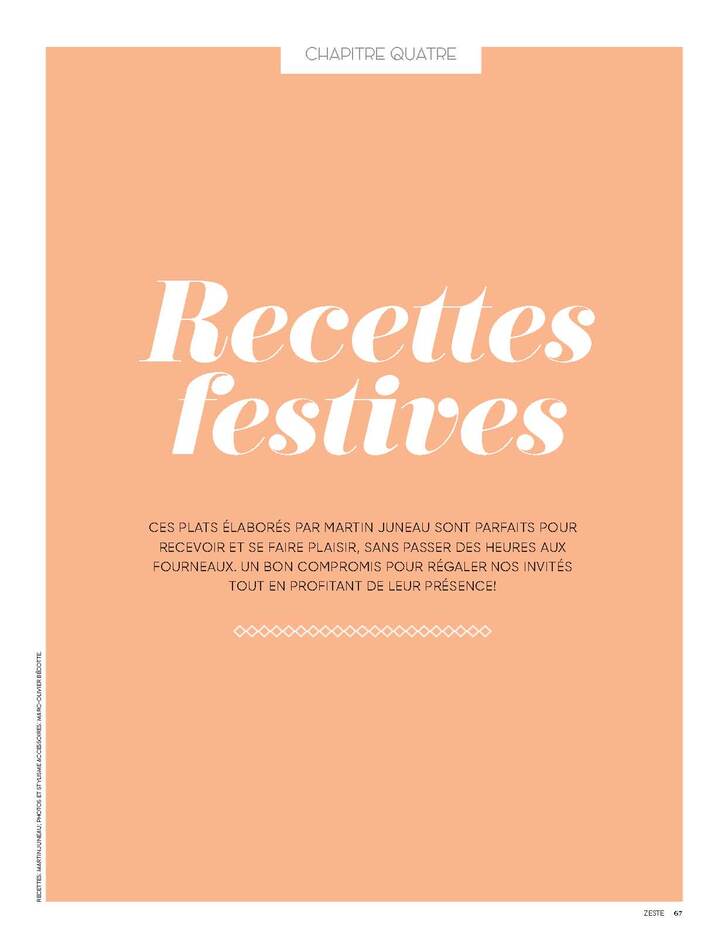 Recettes 7:  Recettes festives (16 pages)