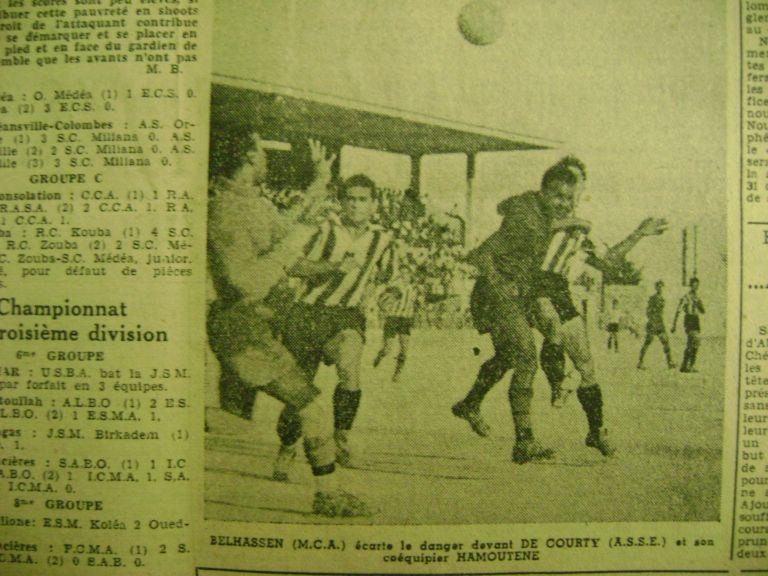 Dimanche 2.10.1950 à St Eugéne ASSE-MCA 0-0