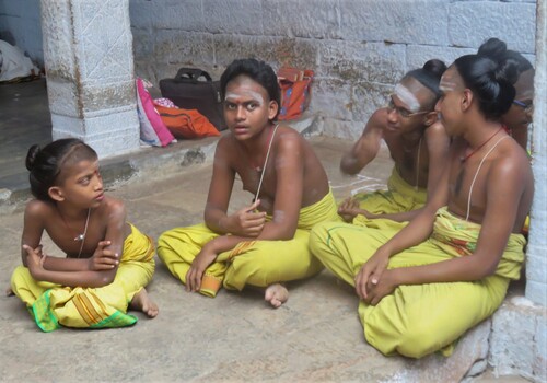 Le temple Thiruparankundram près de Madurai