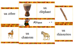 vocabulaire - Afrique