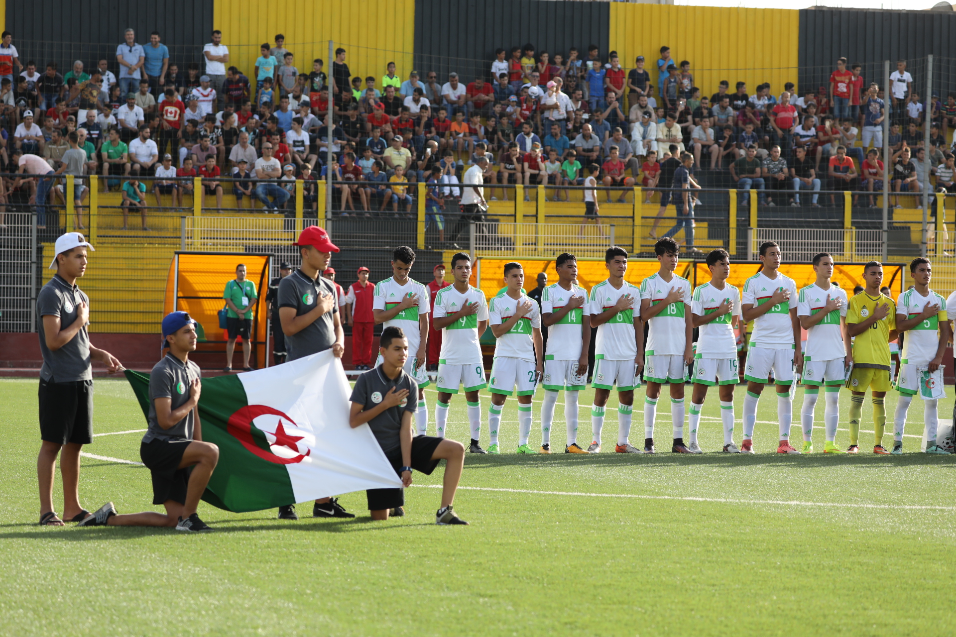 23.7.2018 J.A à Sidi Moussa EN U15-Cameroun 1-1 qualifé pour la 1/2 finale
