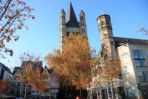 Autour de l'église Saint Martin à Cologne (Allemagne)