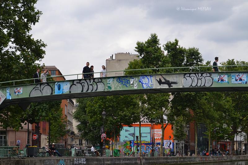 Canal Saint-Martin : photos pèle-mêle passerelles