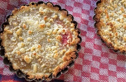 Tartelette à la rhubarbe 