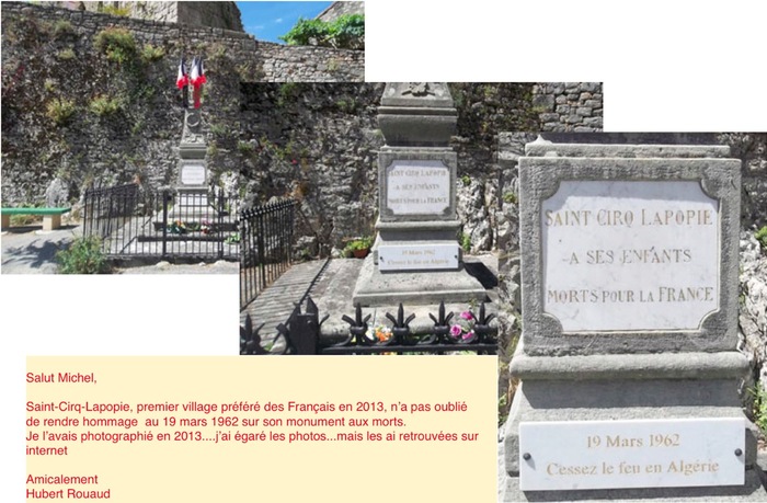 Visitons la France avec les commémorations du 19 mars 1962, aujourd'hui sur L'Ile d'Oléron ** Cliquez sur les nombreux liens de cet article qui vous feront visiter cette prestigieuse île française