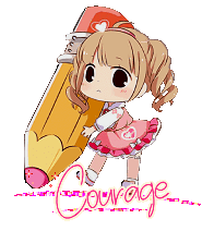 Blinkie courage, gif anime, signature
