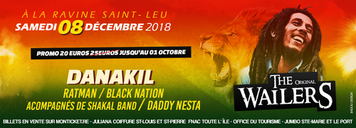 Danakil and The Original Wailers en concert à St Leu