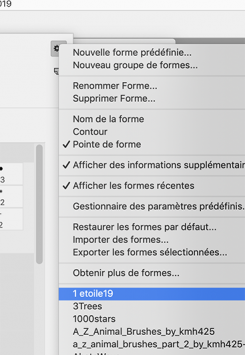 Les pinceaux et la gomme sur CC 2018