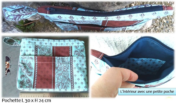 Pochette pour moi avec une poche sur l'extérieur