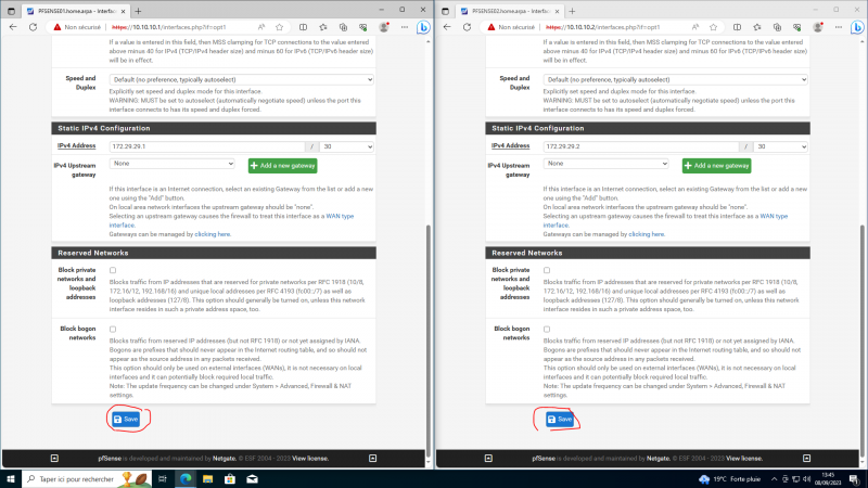 Cluster de Pfsense (VIP CARP)