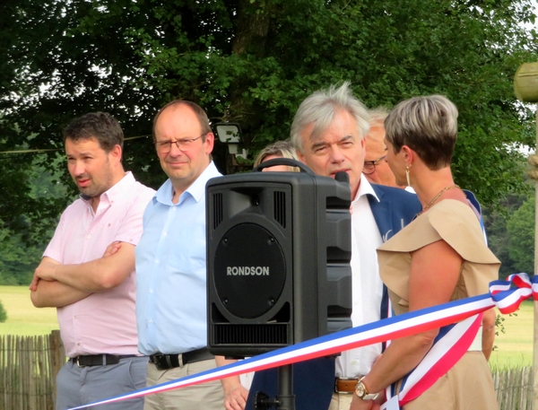 L'inauguration du site de la  "fosse" restaurée de Coulmier le Sec a été fort joyeuse !