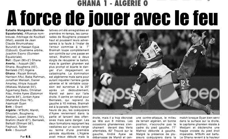 Vendredi 23.01.2015 GHANA-EN 1-0 CAN 2015