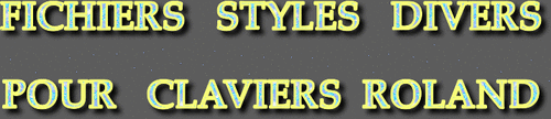  STYLES DIVERS CLAVIERS ROLAND SÉRIE 9604