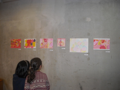 Vernissage de l'exposition "Gouttes de peinture"