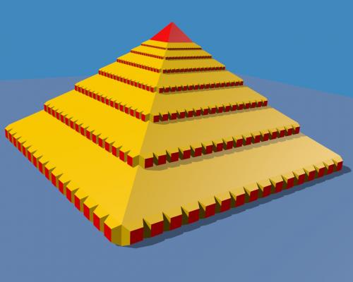 Mon rendu de la pyramide