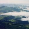 Au sommet de Larrun ou La Rhune, au-dessus des nuages