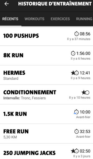 *Freeletics: bilan semaine 65