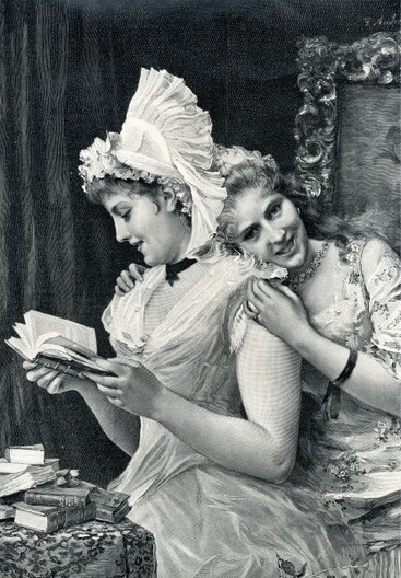 Les femmes  lisant - Dessins