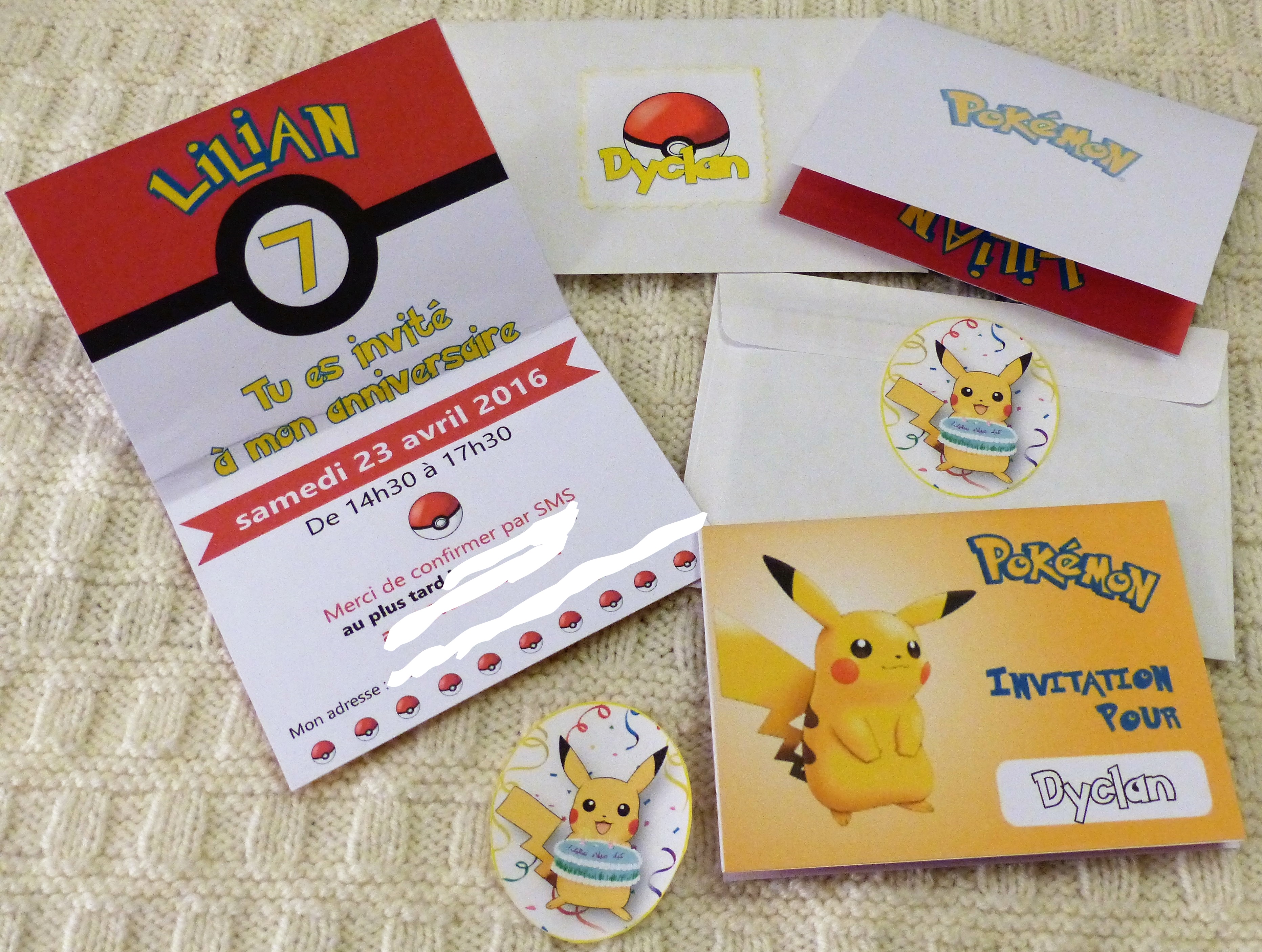 Top 10 invitations anniversaire pokemon - Les idées du samedi