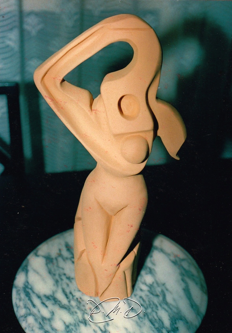 Inspiré de Henry Moore - Terre lisse cuite et patinée