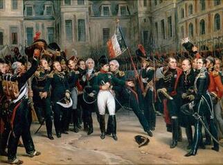 Adieux de Napoléon à la Garde impériale à Fontainebleau