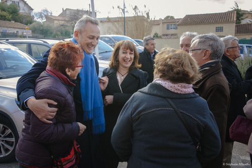 Des candidats UDI en campagne dans tout le département pour les élections départementales.