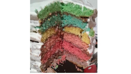 Gateau arc-en-ciel ...