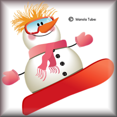 Tube bonhomme de neige 2977