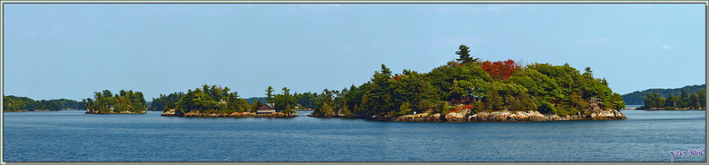 Paysages aquatiques sur le Saint-Laurent - Thousand Islands (Les Mille-Îles) - Gananoque - Ontario - Canada
