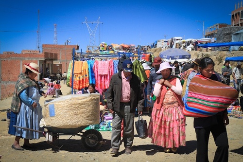 La Paz : le marché d'El Alto