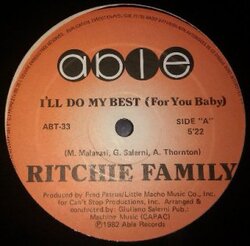 Ritchie Family - I'll Do My Best (For You Baby)