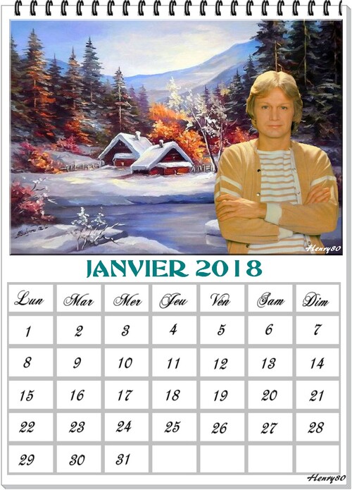 MES CALENDRIERS DU MOIS 