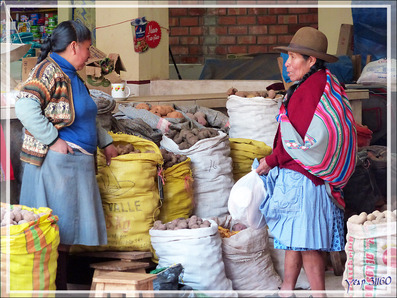 Petit arrêt au marché de Pisac - Pérou