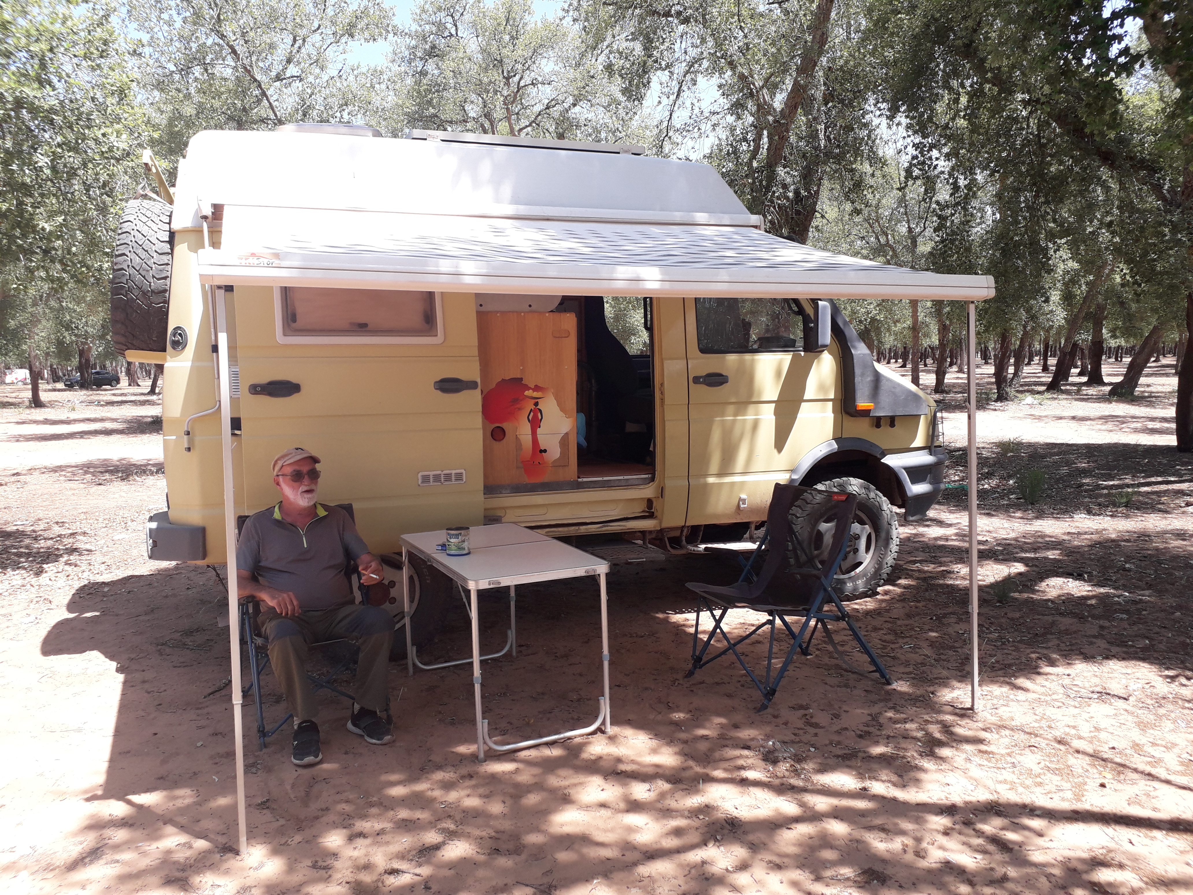 Pause repas forêt de Maamoura