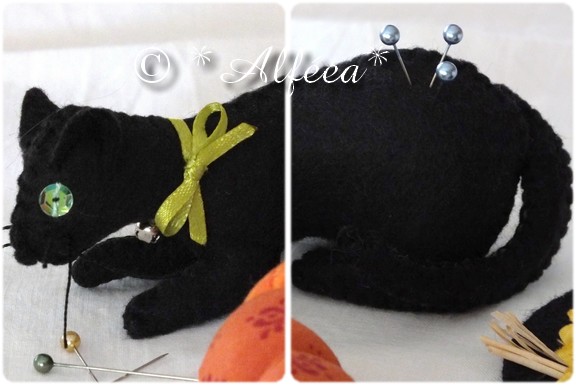 Chat, chapeau et citrouille
