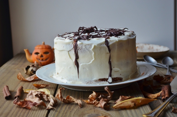 Mon Layer Cake d'Halloween cannelle et chocolat