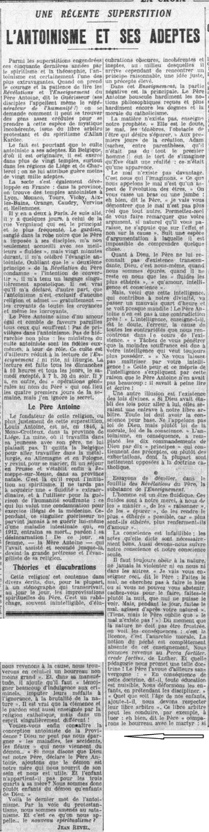 La Croix 7 mai 1930