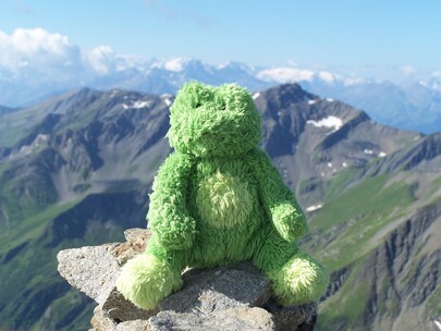 mascotte en montagne