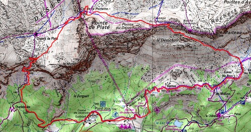 Traversée du Mont charvin (2409m) et Le Marteau (2289m) par le dérochoir