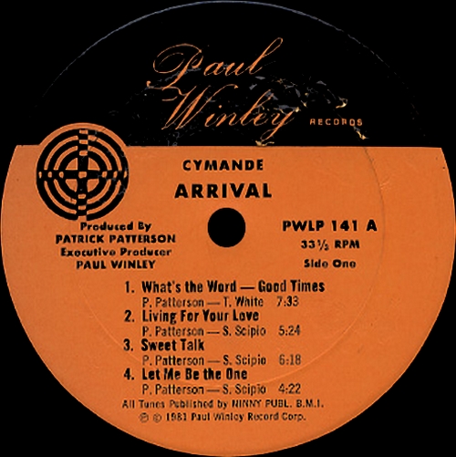 1981 : Album " Arrival " Paul Winley Records ‎LP 141 [ US ]