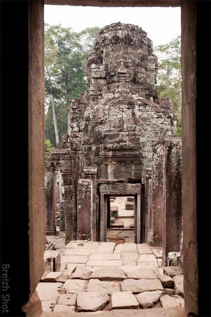 Angkor Thom, le Bayon - Visage à quatre faces Angkor Thom, le Bayon - Visage à quatre faces