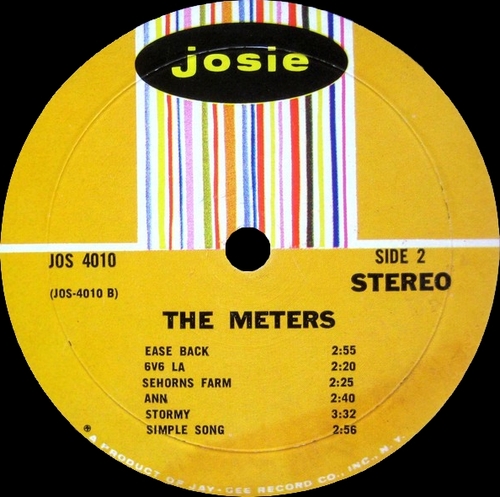 The Meters : Album " The Meters " Josie Records JOS 4010 [ US ] en Juin 1969