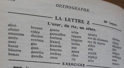 A / La lettre z