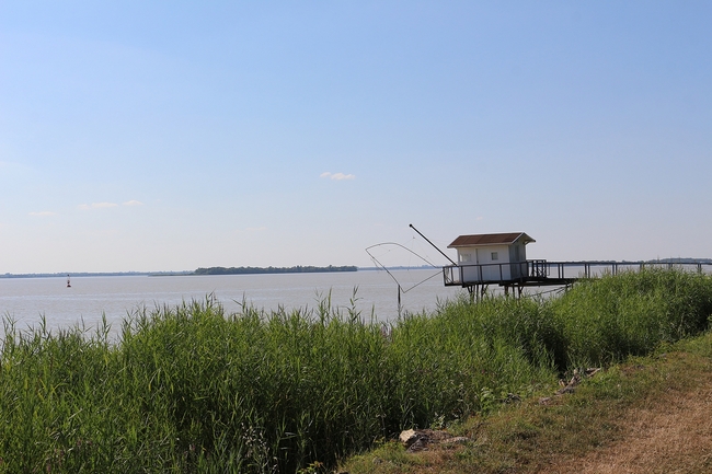 Des carrelets sur l'estuaire de la Gironde