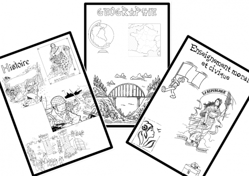 Pages de garde classeur cm1-cm2