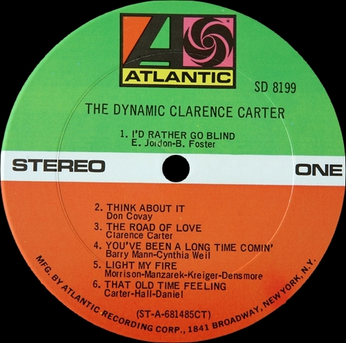 Clarence Carter : Album " The Dynamic Clarence Carter " Atlantic Records SD 8199 [ US ]